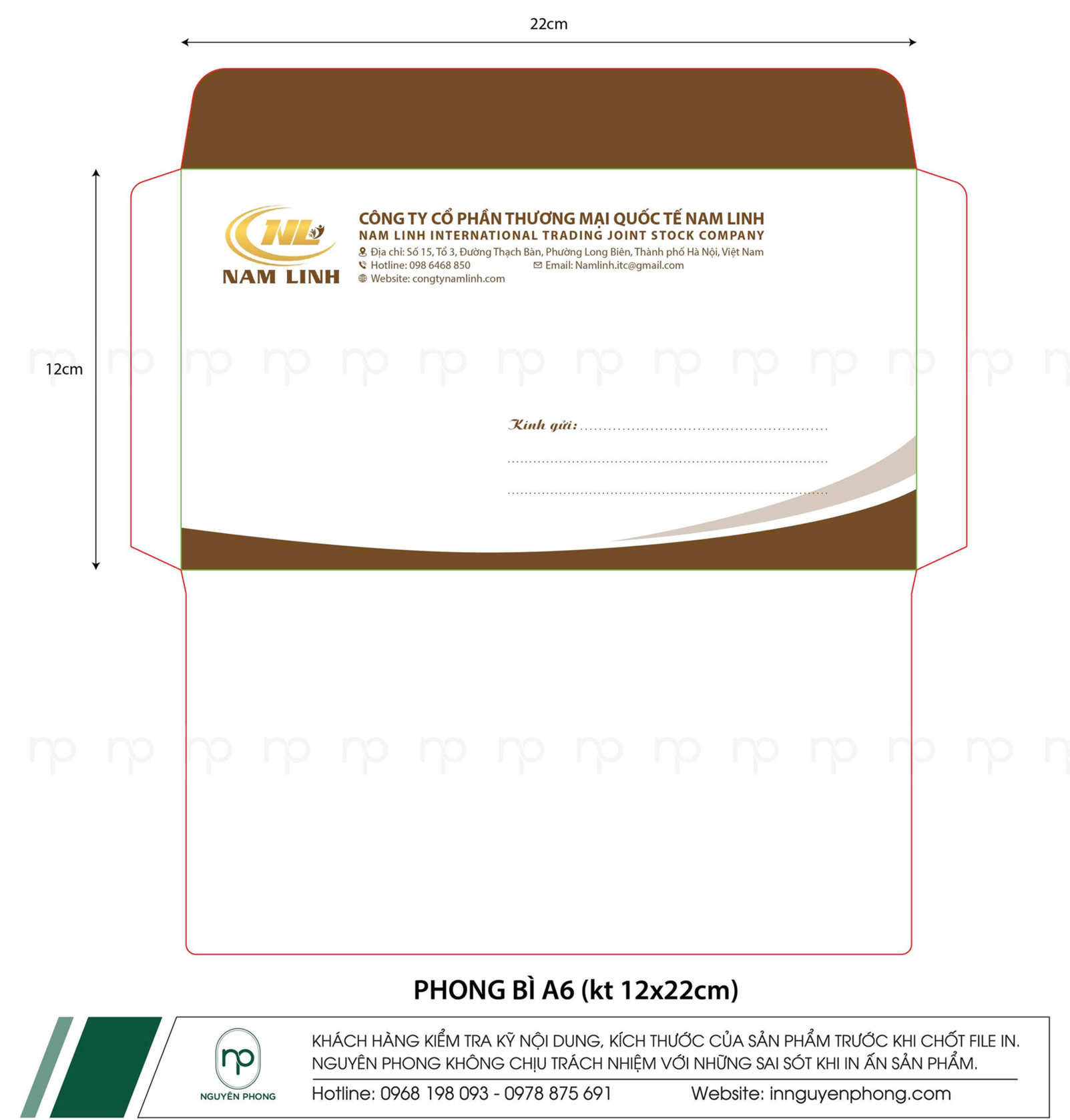 Tham khảo thêm mẫu kích thước phong bì cho doanh nghiệp
